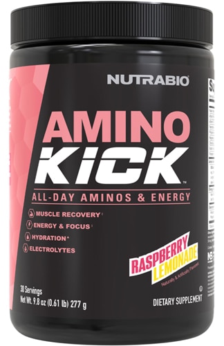 Amino Kick Raspberry Lemonade -- 30 Servings (Порции) NutraBio