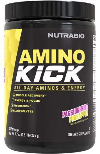 Amino Kick Passion Fruit Pineapple -- 30 Servings (Порции) NutraBio