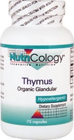 Thymus Natural Glandular -- 75 Vegetarian Capsules (Вегетарианские капсулы) Nutricology