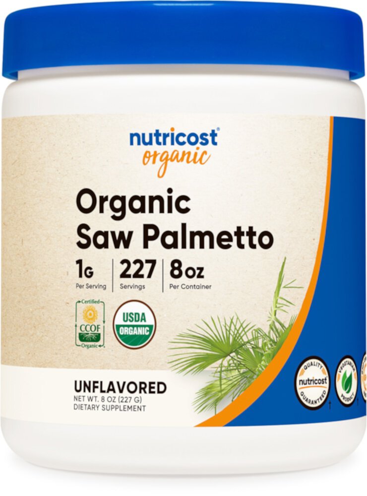 Органический порошок пальметто без вкуса - 227 г - Nutricost Nutricost