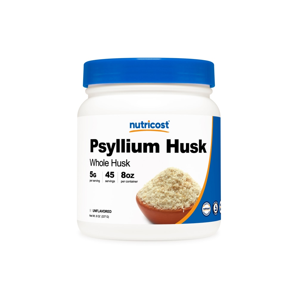 Psyllium Whole Husk Powder (Порошок) Unflavored (Без вкуса) -- 8 oz (Унции) Nutricost