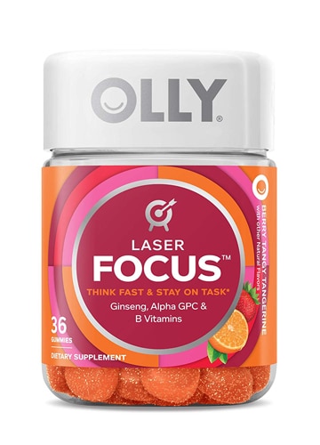 Laser Focus - Berry Tangy Tangerine -- 36 Gummies (Жевательные конфеты) OLLY