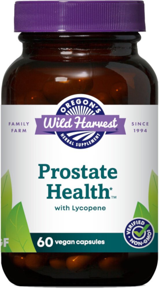 Prostate Health with Lycopene -- 60 Vegan Capsules (Веганские капсулы) Oregon's Wild Harvest