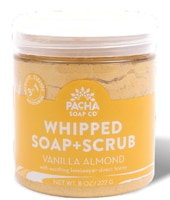 Взбитое мыло + скраб - ванильный миндаль - 8 унций Pacha Soap Co