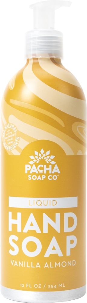 Жидкое мыло для рук — ваниль и миндаль — 12 жидких унций Pacha Soap Co