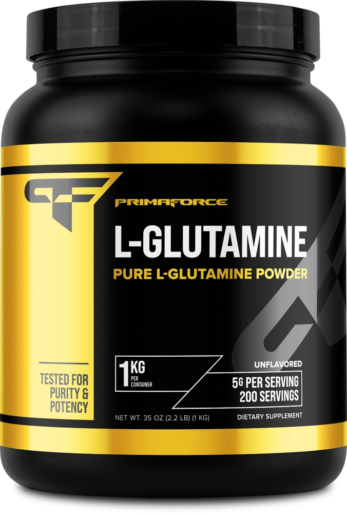 L-Glutamine Unflavored (Без вкуса) -- 1 kg - 200 Servings (Порции) Primaforce