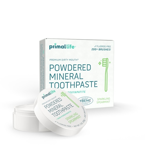 Минеральная зубная паста Premium Dirty Mouth с искрящейся мятой, 1 унция Primal Life Organics
