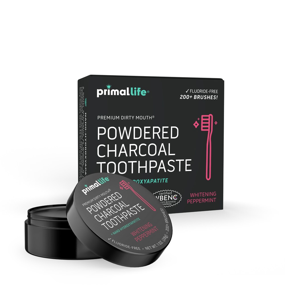 Минеральная зубная паста Premium Dirty Mouth, отбеливающая перечная мята, 1 унция Primal Life Organics
