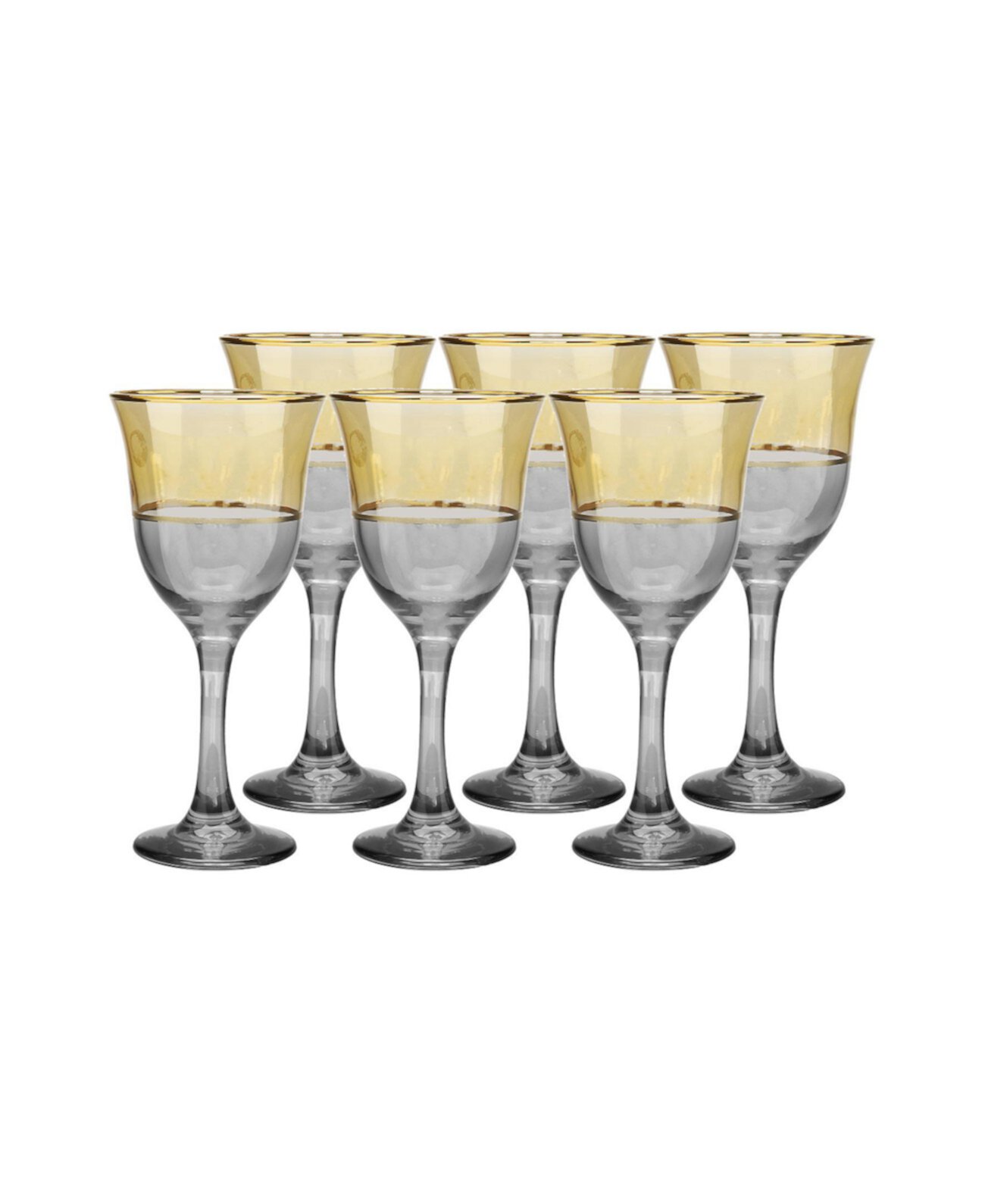 Золотые стаканы для воды, набор из 6 шт. Classic Touch