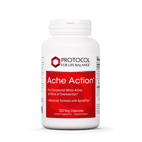 Ache Action -- 120 Veg Capsules Protocol for Life Balance