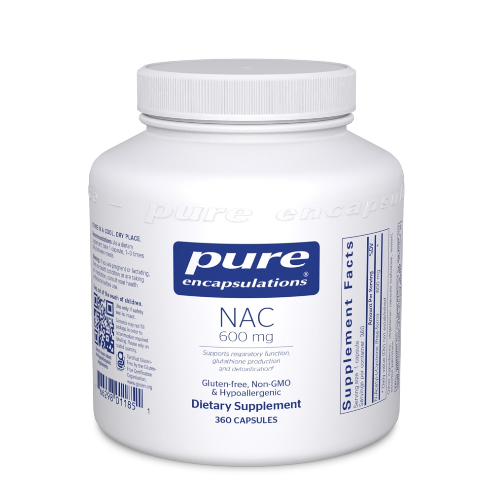 NAC - 600 мг - 30 капсул Pure Encapsulations