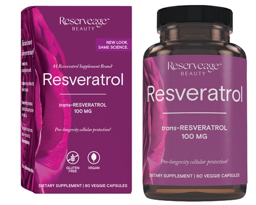 Ресвератрол – 100 мг – 60 растительных капсул Reserveage Beauty