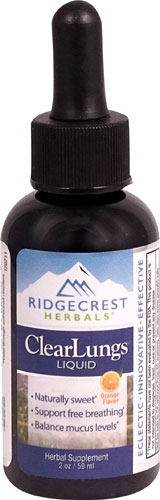 ClearLungs® Liquid Orange — 2 жидких унции RidgeCrest Herbals