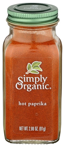 Органическая горькая паприка, 81 г, без ГМО, кошерная Simply Organic