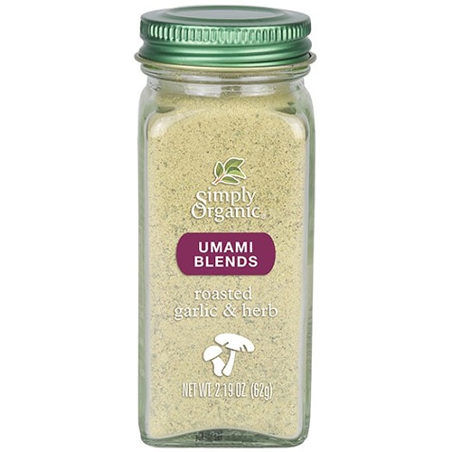 Umami Blends - Сертифицированный органический жареный чеснок и травы - 2,19 унции Simply Organic