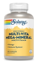 Высокоэффективные мегаминеральные мультивитамины Multi-Vita -- 120 капсул Solaray