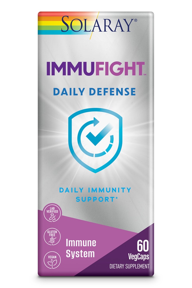 Immufight™ Daily Defense — 60 растительных капсул Solaray