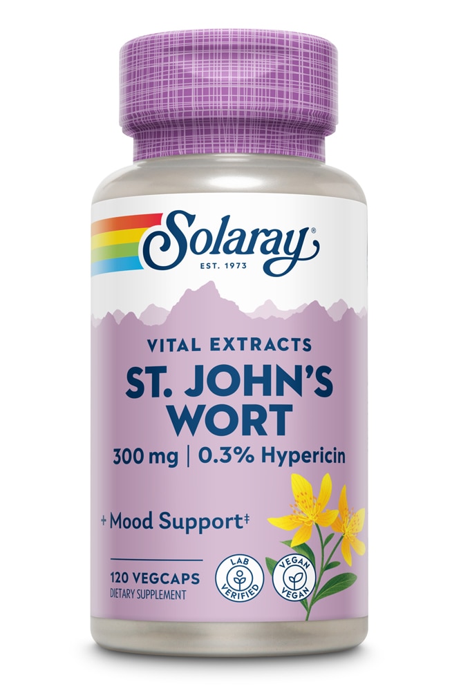 Vital Extracts St. John's Wort -- 300 mg - 120 VegCaps Solaray