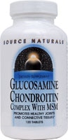 Глюкозамин Хондроитин Комплекс с МСМ - 120 таблеток - Source Naturals Source Naturals