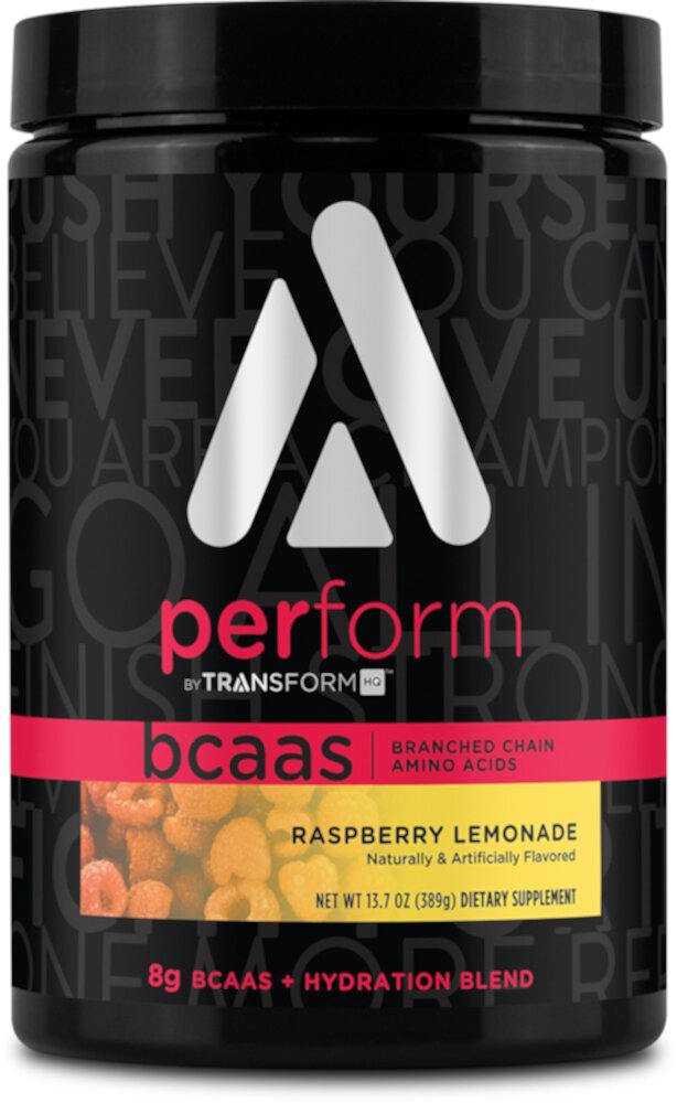 Perform BCAAs - 28 Servings (Порции) Raspberry Lemonade -- 13.7 oz (Унции) TransformHQ