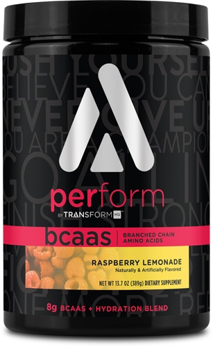 Perform BCAAs - 28 порций малинового лимонада - 13,7 унций TransformHQ