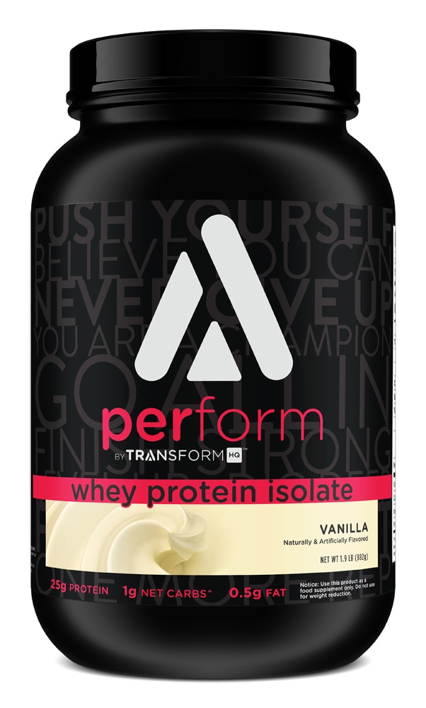 Perform Whey Protein Isolate - 28 Servings (Порции) Vanilla -- 1.9 lbs TransformHQ