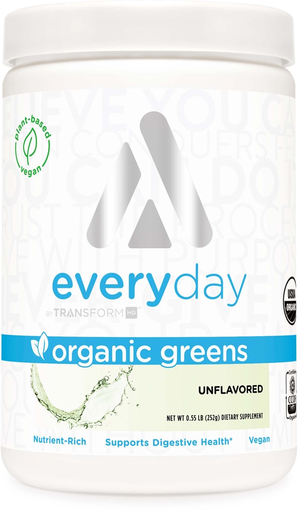 Organic Greens - 28 Servings (Порции) Unflavored (Без вкуса) -- 0.55 lbs TransformHQ