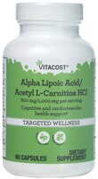 Альфа-Липоевая Кислота и Ацетил L-Карнитин - 60 капсул - Vitacost Vitacost
