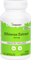 Hibiscus Extract - Standardized Extract - ELLIROSE™ -- 200 mg - 30 Capsules (Капсулы) Vitacost