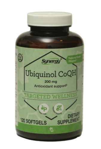 Ubiquinol CoQH с канека-убихинолом, 200 мг, 120 мягких таблеток Vitacost-Synergy
