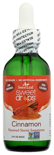 Подсластитель SweetLeaf Sweet Drops со вкусом стевии и корицы -- 2 жидких унции SweetLeaf