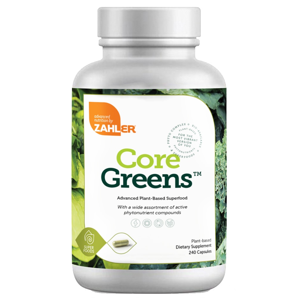 Core Greens Plant-Based Superfoods Capsules (Капсулы) -- 240 Capsules Zahler