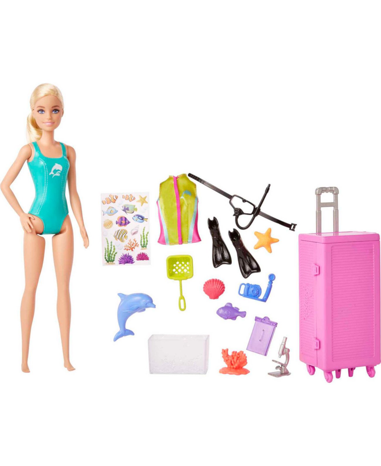 Кукла и игровой набор «Морской биолог» — блондинка Barbie