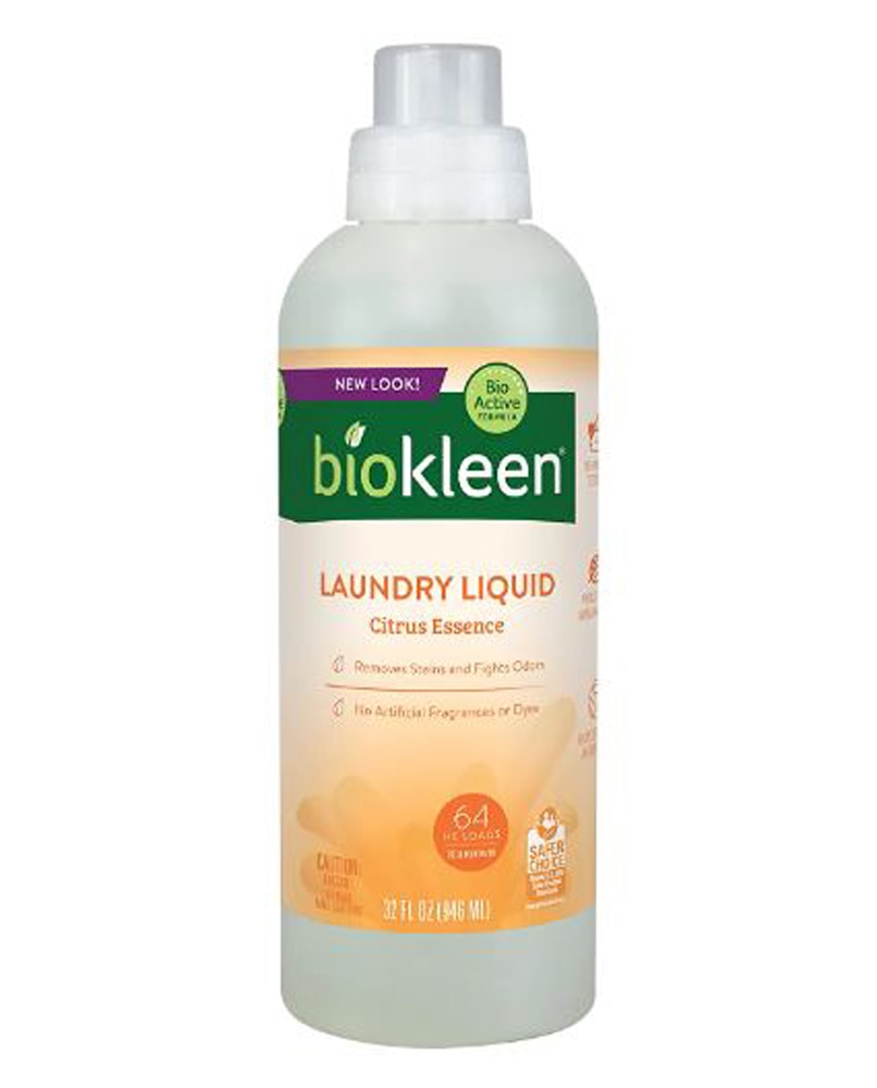 Жидкость для стирки HE Citrus Essence -- 32 жидких унции Biokleen