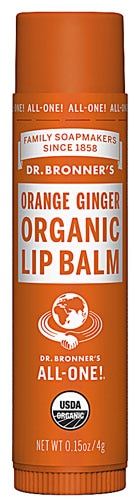 Органический бальзам для губ «Апельсин и имбирь» — 0,15 унции Dr. Bronner's