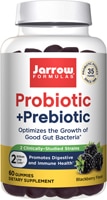 Пробиотик+Пребиотик Жевательные мармеладки Черная смородина - 60 шт - Jarrow Formulas Jarrow Formulas