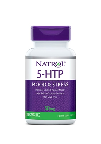 5-HTP Настроение и стресс — 50 мг — 30 капсул Natrol