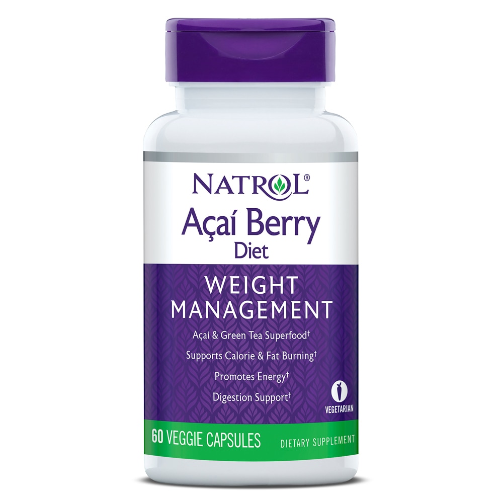 Управление весом AcaiBerry Diet — 60 растительных капсул Natrol