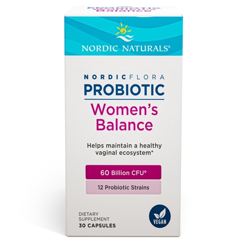 Пробиотики для женщин Nordic Flora 60 миллиардов КОЕ - 30 капсул Nordic Naturals