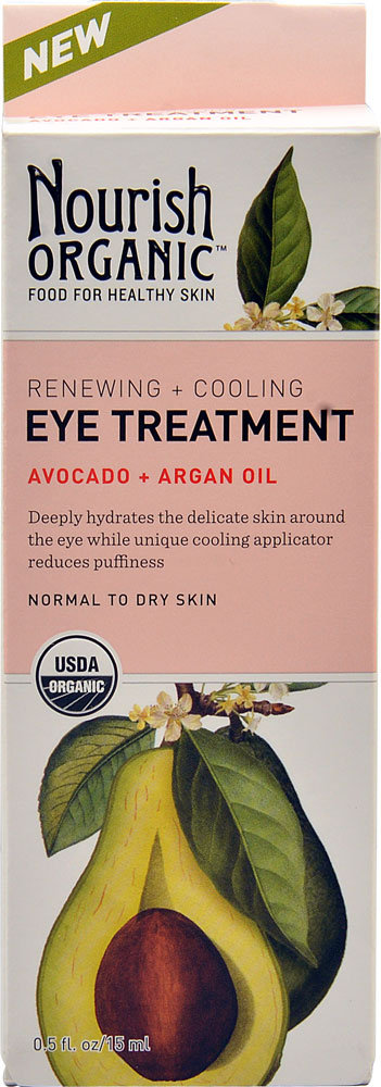 Органическое средство для ухода за глазами Авокадо + аргановое масло — 0,5 жидк. унции Nourish