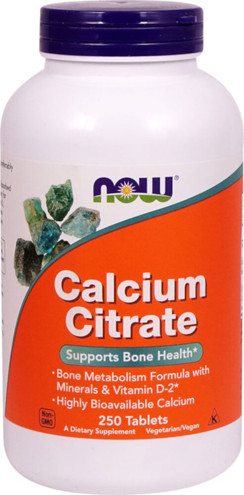 Calcium Citrate -- 250 Tablets (Таблетки) NOW Foods