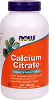 Calcium Citrate -- 250 Tablets (Таблетки) NOW Foods