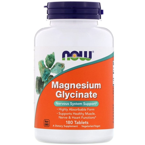 Magnesium Glycinate -- 180 Tablets (Таблетки) NOW Foods