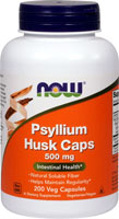 Псиллиум (Скорлупа Семян Подорожника) - 500 мг - 200 Капсул - NOW Foods NOW Foods