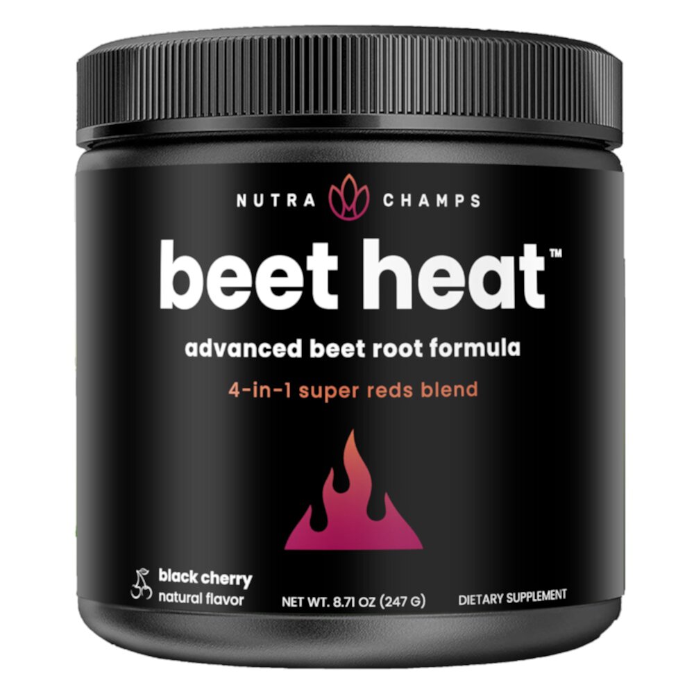 Beet Heat Advanced Beet Root Powder (Порошок) Formula Black Cherry -- 8.71 oz (Унции) NutraChamps