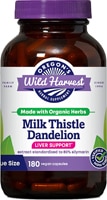 Milk Thistle Dandelion Organic -- 180 Vegan Capsules (Веганские капсулы) Oregon's Wild Harvest