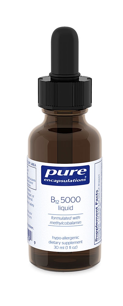 B-12 5000 Liquid - 5000мкг - 30 мл - Pure Encapsulations Pure Encapsulations