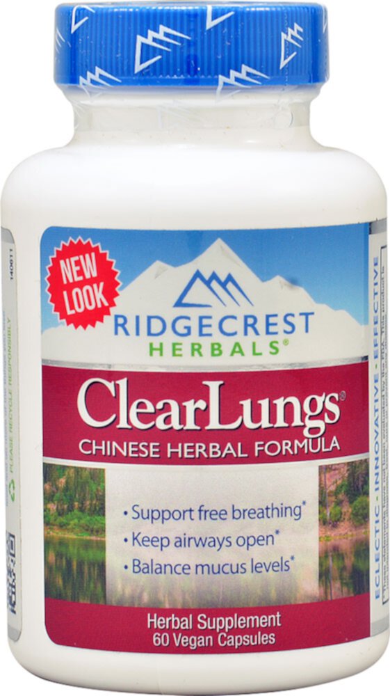 ClearLungs® -- 60 веганских капсул RidgeCrest Herbals