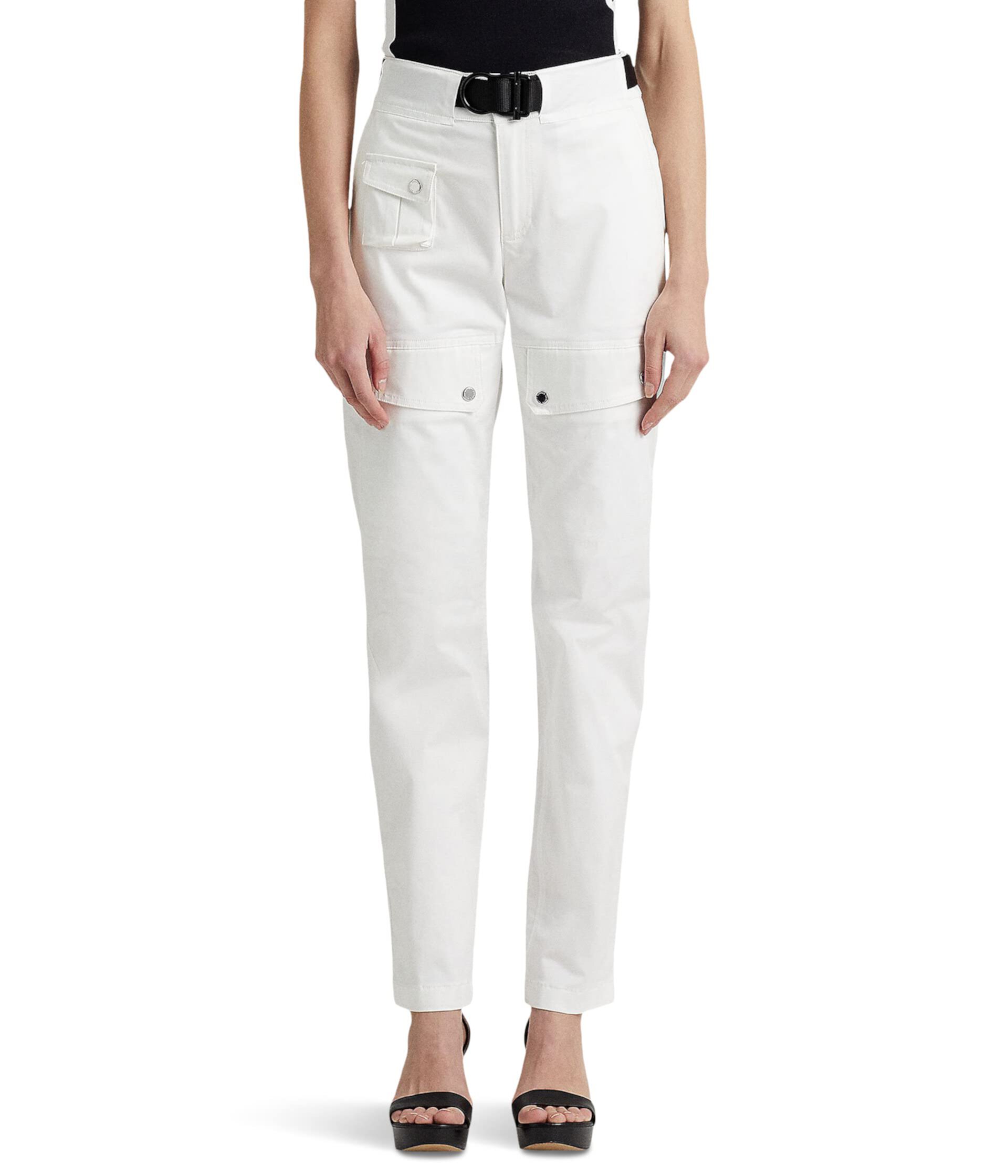 Belted Sateen Cargo Pants LAUREN Ralph Lauren