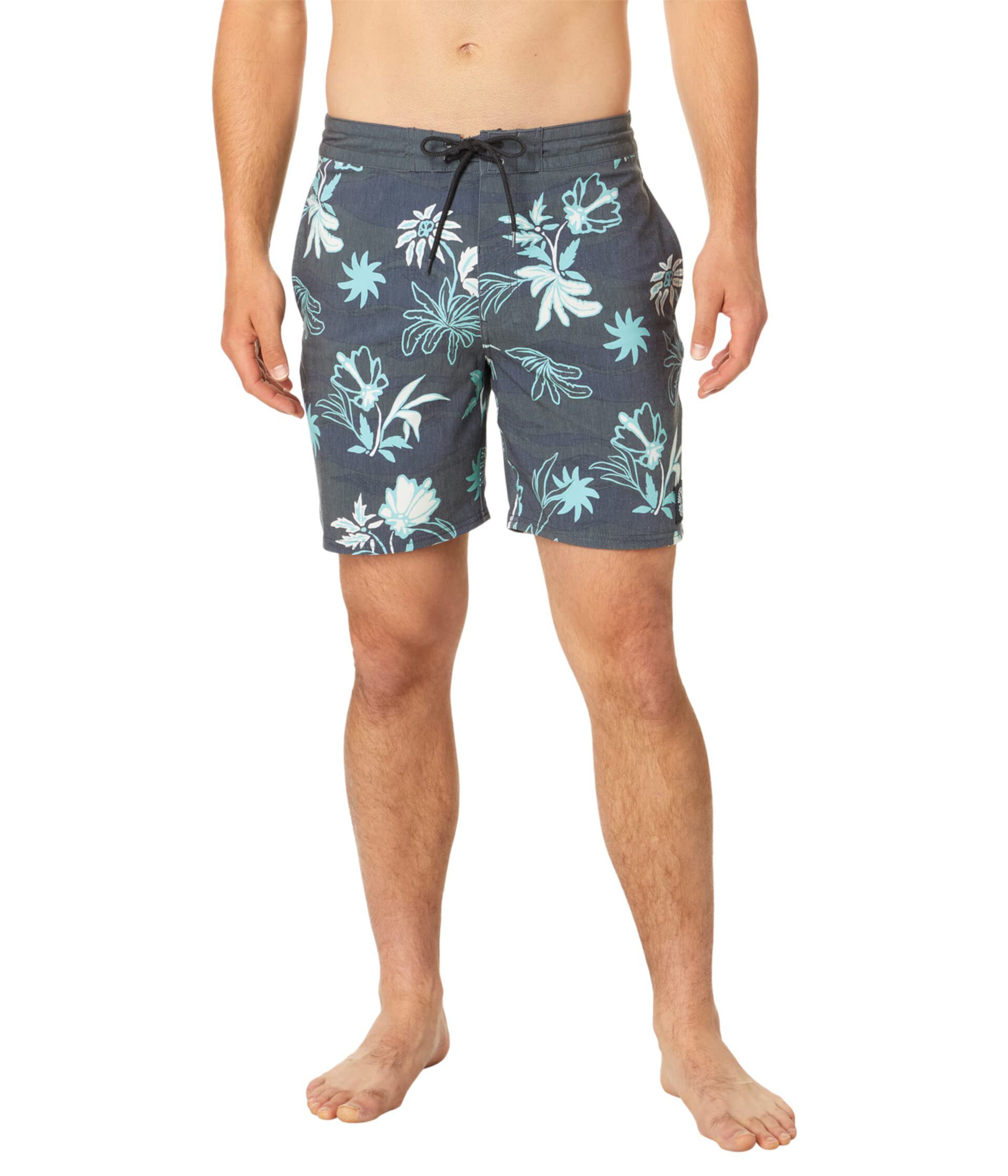 Шорты Boardshorts Rip Curl SWC Botanica Layday 46 см с водоотталкивающей обработкой и карманами Rip Curl